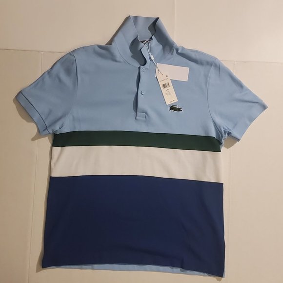 Lacoste Other - Lacoste Men's Polo Shirt - Sky Blue, Forest Green, White, Navy